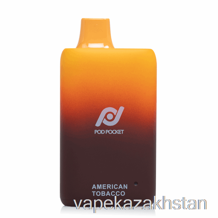 Vape Kazakhstan Pod Pocket 7500 Disposable American Tobacco